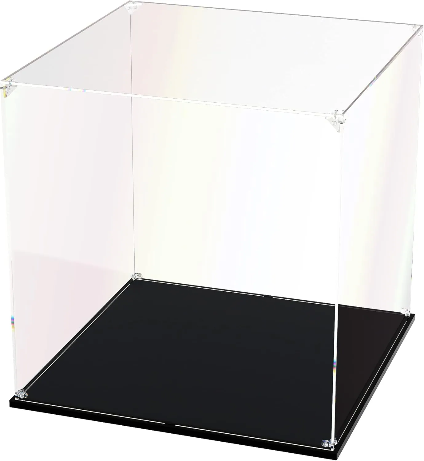 Case, Self-Assemble Showcase for Collectibles, flatter pinhead splash postmodern sculpt Action Figures, Dolls, Toys - Alternative Glass Box for Commemorative Gifts(14x14x14 inch, 35x35x35 cm) Clear Acrylic Display 