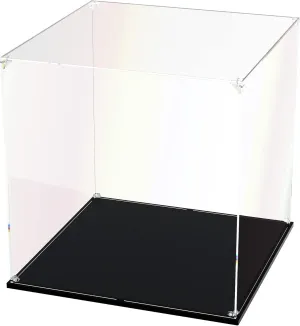 Case, Self-Assemble Showcase for Collectibles, flatter pinhead splash postmodern sculpt Action Figures, Dolls, Toys - Alternative Glass Box for Commemorative Gifts(14x14x14 inch, 35x35x35 cm) Clear Acrylic Display 