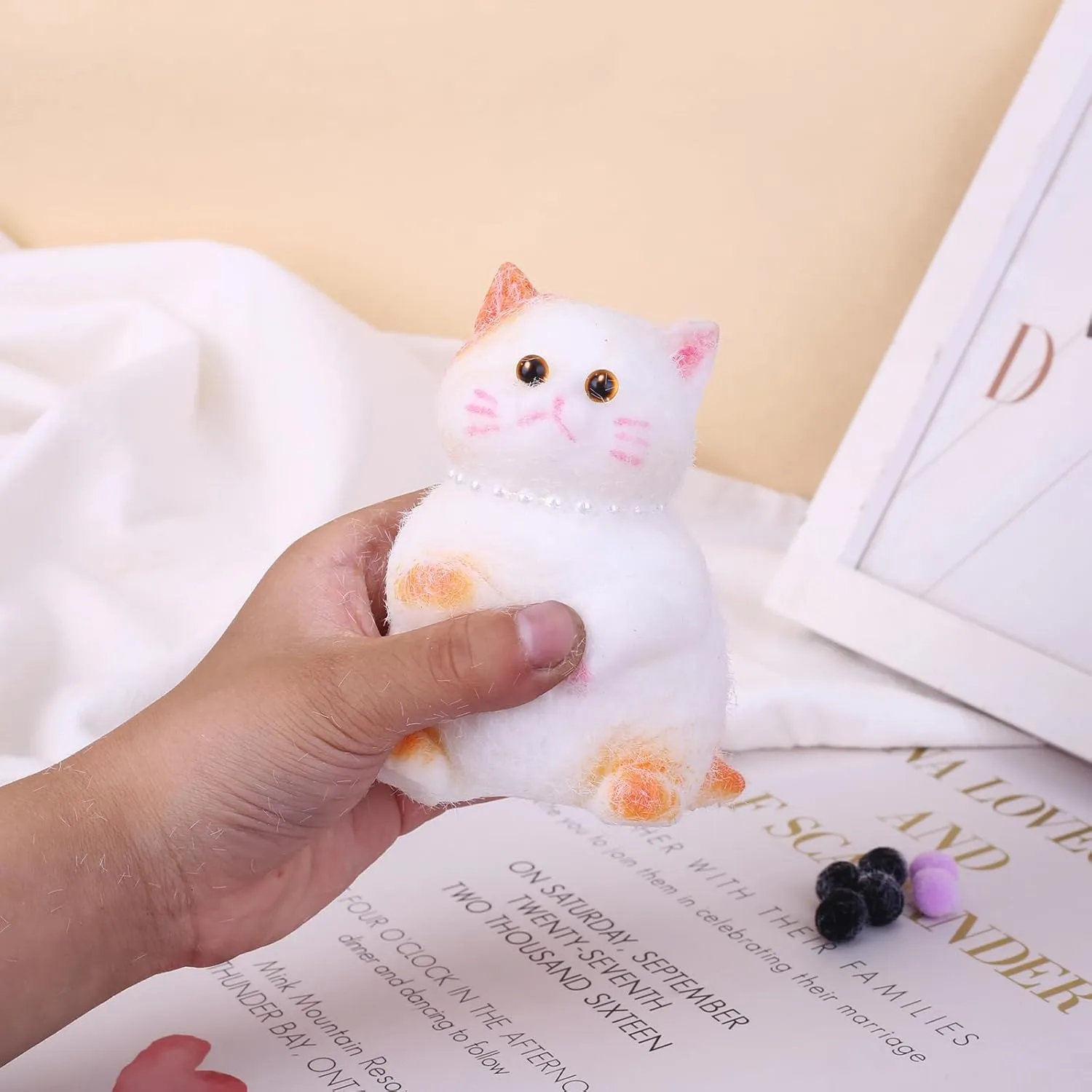 Cat Toy$ Cute Squeeze Toy for Stress Relief Funny Party Favors for Cat Lovers Birthdays copper pottery Health Taba Squishy 