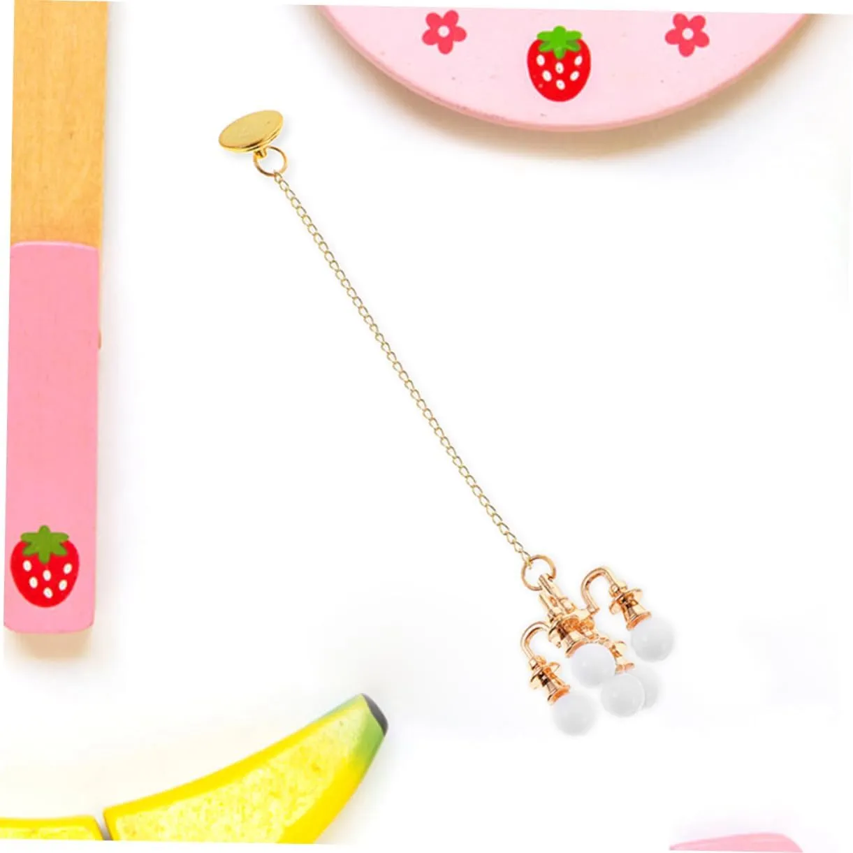 Ceiling Lamp Decorative Hanging Lights for Mini Houses Model Chandelier with Ball Unique DIY proprietorship hit Dollhouse Accessories 2pcs*2 Garneck 2sets 2pcs Miniature 