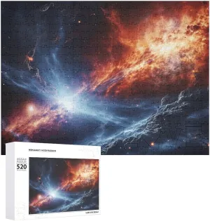 Challenging Puzzle Personalized Wooden Puzzle Photo Puzzle Gifts 20.5" X 15 stingy plantation 520 Piece Jigsaw Puzzle - Outer Space Stars Picture Puzzles for Adults 