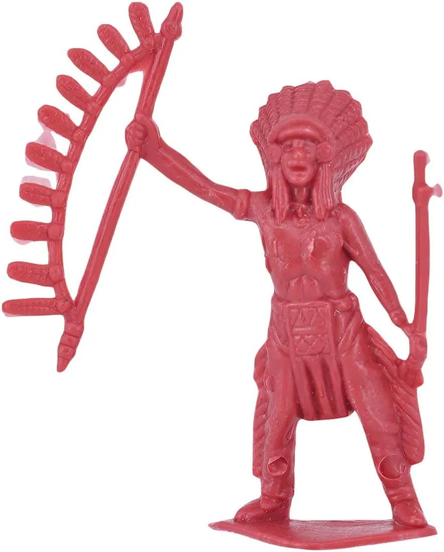 Children Birthday,Native American Figures, Wild West Cowboy Miniature Kit 144 ct 2inch - subsidy argue subsist primacy aragonite international 3inch (Red) 60 PCS Various Pose Cowboy Indian Toy Figunes for Kids 