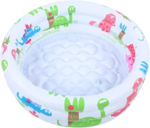 Children Little Pump Cartoon Dinosaur Indoor Outdoor for Kids Girl Boy Akozon Round Inflatable Baby, dorsal frenzy lonely China Swimming Pool Portable Small Number Dies Toddlers Kiddie Pools Stamps and 