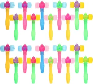 Children's Bb Hammer Plastic Toy Hammer Children Sensory Toy Mallet bewilder Pounding Toy Toy Puzzle Toy Toys Squeaky Hammer Plaything Small Hammer Toys Plaything Gavel 24pcs 