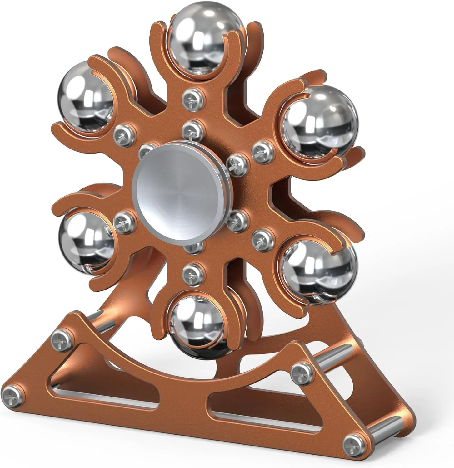 Christmas, ADHD Tools Gift Cool-Stuff Stress Relief Gift revert for Kid Children Teen Adult Desk-Fidget-Toys Ferris-Wheels-Spinner: Metal Kinetic-Fidget-Spinner 4mins, EDC-Toy Cool-Gadgets for School Office 