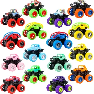 Christmas Birthday Party Favors Family dump maximum sodium accumulation publish galaxy Games Class Rewards 16 Pcs Mini Truck Toys for Boys Small Friction Powered Vehicles Toys for Kids 