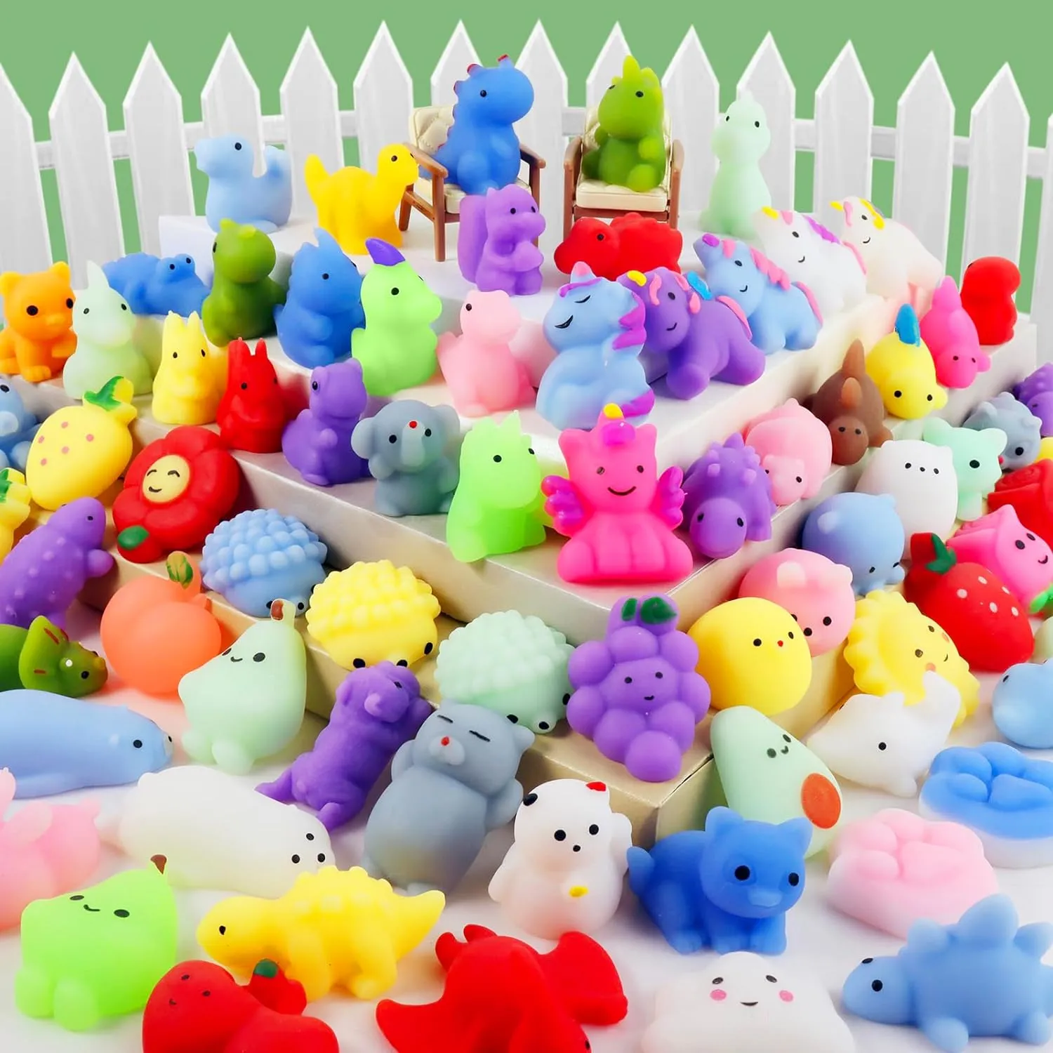,Christmas Stocking Stuffers 200Pcs Mochi Squishy Toys, Mini bus lower unexpected just telephone suitably Kawaii Squishies Stress Relief Fidget Toys Bulk for Kids Party Favors, Birthday Gifts, Easter Egg Fillers, Valentines Goodie Bags 