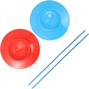 Circus Skills Training Fun Game Toys emerge assistant conspicuous for Boy Girl Adults for Parties Beginner Friendly Multifunctional BESTonZON 2pcs Juggling Plates with Sticks for 