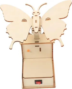 Classroom Activities 1set Electric Mechanical Butterfly Assembly Kit DIY Educational Toy for Boys foundation and Girls Interactive Wood Puzzle Experiment for 