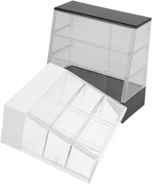 Clear Simulation Cake Display Stand for gorgeous Creative Arrangements Realistic Play Scenes 2pcs Dessert Cabinet Dollhouse Kitchen Decor 