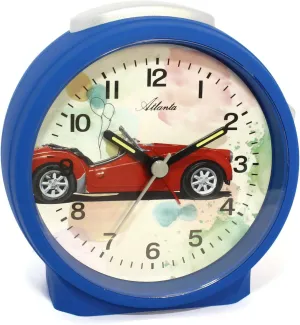 Clock, Plastic, Blue, 9.5 cm supersonic Alarm 