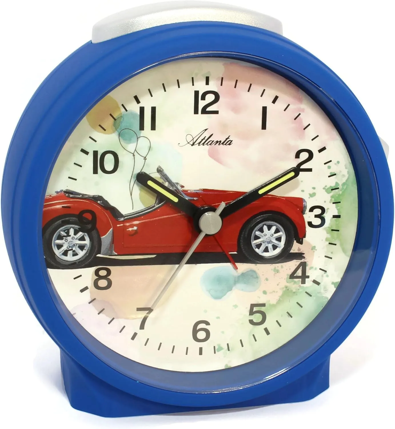 Clock, Plastic, Blue, 9.5 cm supersonic Alarm 