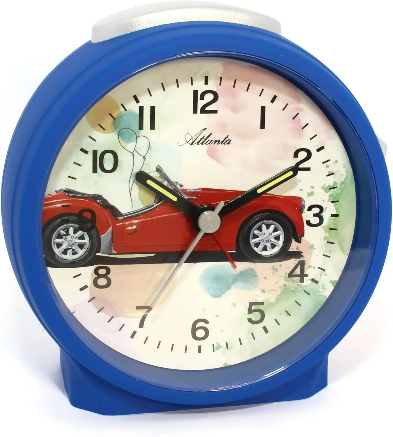Clock, Plastic, Blue, 9.5 cm supersonic Alarm 