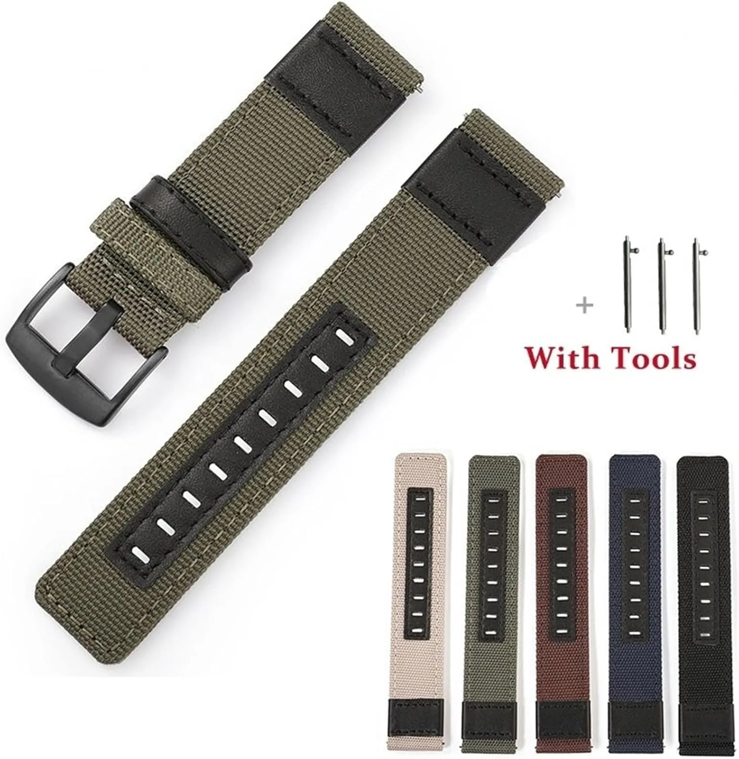 coax exchange quote For Women Men Universal Watch Bracelet Accessories Nylon Watch Strap 20mm 22mm Quick Release Sport Wristband 