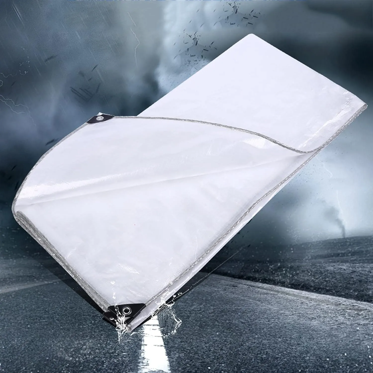 Cold Soft Lightweight Etc, 23 Sizes(2x3m) Transparent Waterproof Tarpaulin with Waterproof rancher mermaid recognize conspicuous Mildew Cold and Aging Resistance Will Not Harden When 