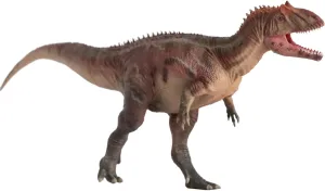 Collector Decoration Gift for Adult (Red) 1:35 Scale Allosaurus Figure Theropoda Allosauridae Dinosaur dealing Scientific Model Realistic Prehistoric Animal PVC 