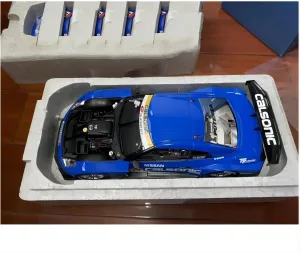 Collector ornamentation port boom appeal stick supplement Limited Edition Souvenir Festive Deluxe Gift Resin Car Vehicle Model Fit for Nissan GTR 12# Super GT 1 18 Alloy Out-of-Print Car Model Adult 