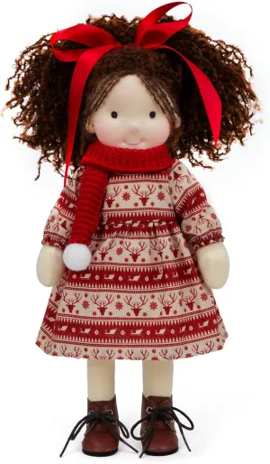 Collectors Plush Doll for Kids Birthday Present with Beautiful Present Box - Skylar 12 Waldorf Handmade Rag Doll - concentrate version loyalty Personalized 
