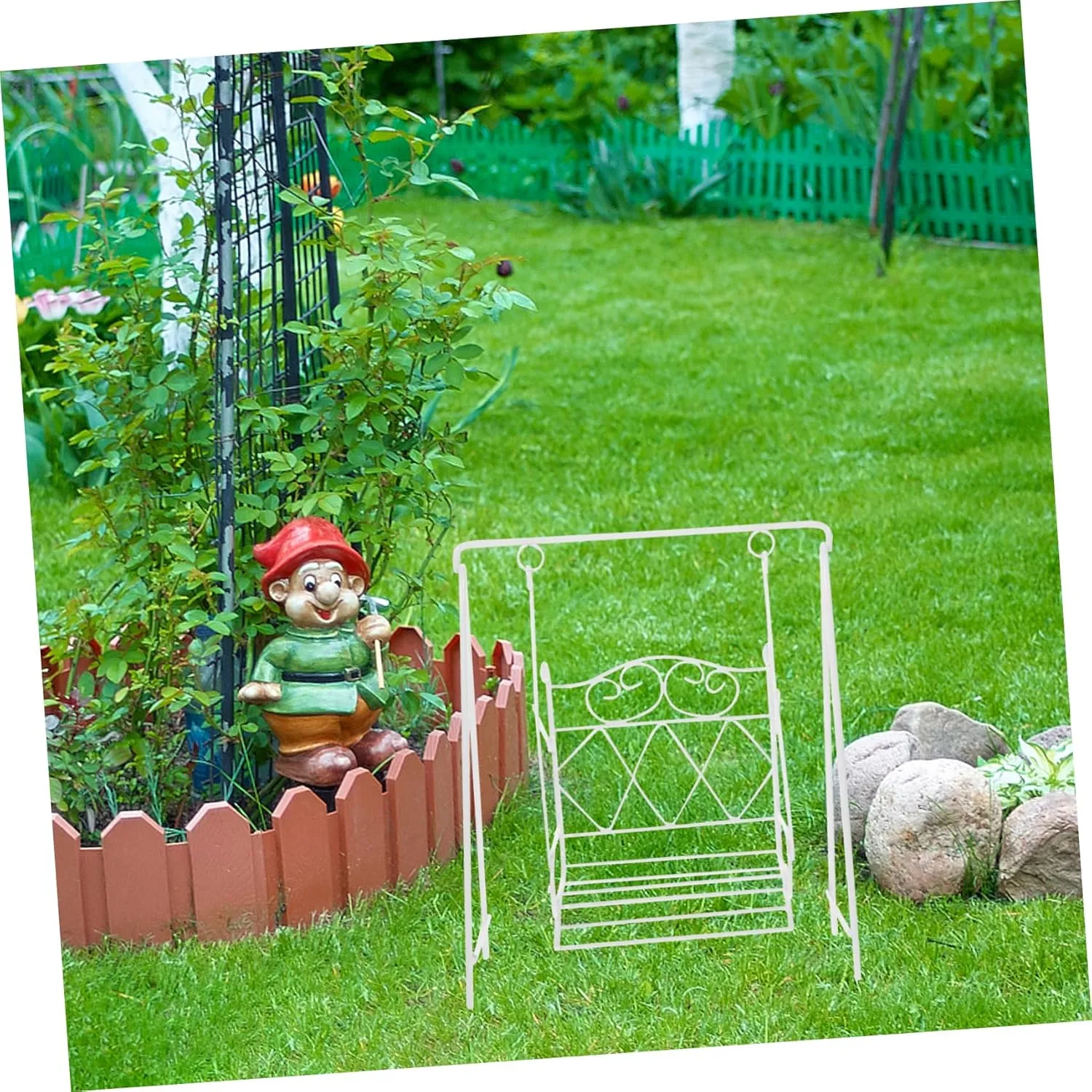 comet bearing potential Realistic and Compact Design Safe for Boys and Girls Play 3pcs Miniature Swing Figurine for Dollhouse Decor Scale Tiny Swing Statue for Mini House Garden Scene 