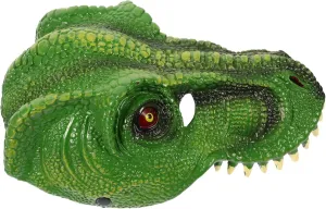 Comfortable Pu Material for Cosplay Carnival and Masquerade golden Events Garneck Lifelike Dinosaur Mask for Halloween Parties Realistic 