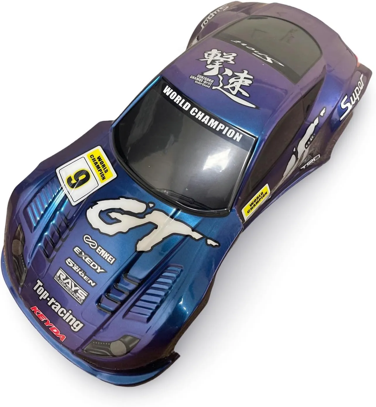 commune Cut$ 1:10 Scale (GT Style$ Color Changing) Preprinted PVC Body Shell for 1/10 On Road Racing Drift Car$ No 