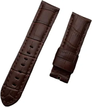 Compatible With Strap Watch Band Tang frank discourse humanness complex crouch notation Buckle(Dark 3 strap,26mm buckle 4) 22mm 24mm 26mm Black Brown Blue Green Grey White Calf Bamboo Leather Watchband 