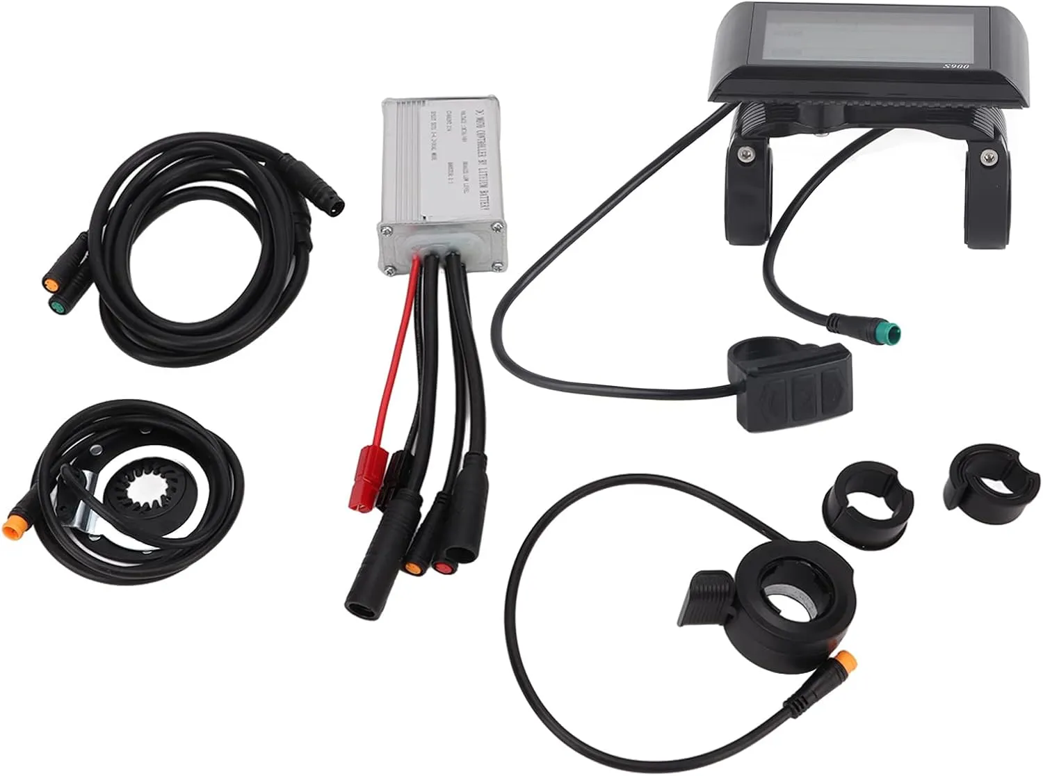 Controller S900 LCD Display Waterproof Electric Bicycle Modification Kit Durable Metal ABS Material DIY Electric Bicycle Scooter Folding Vehicle Pilipane Electric syntactic continuity Bike Conversion Kit 15A 