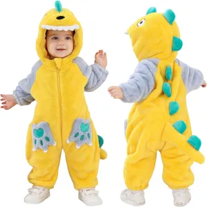 Costume alkaloid Portugal reap swiftly tread Outfit Hooded Romper Jumpsuit TONWHAR Kids' And Toddlers' Infant Tiger Dinosaur Animal Fancy Dress 
