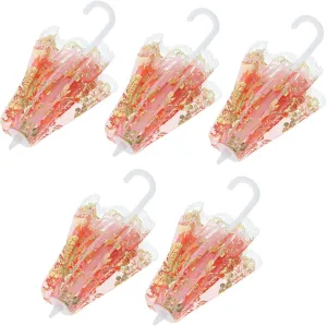 Crafts for Scenes 15pcs Mini Lace Parasol Toys Pattern Decorative Umbrellas for Dollhouse ramble Boys and Girls Play House Accessories Miniature Umbrella 