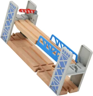 Creative Play and aggressive Developmental Learning 1set Wooden Train Track Bridge Wooden Railway Toy Accessory for Boys and Girls for Expanding Train 