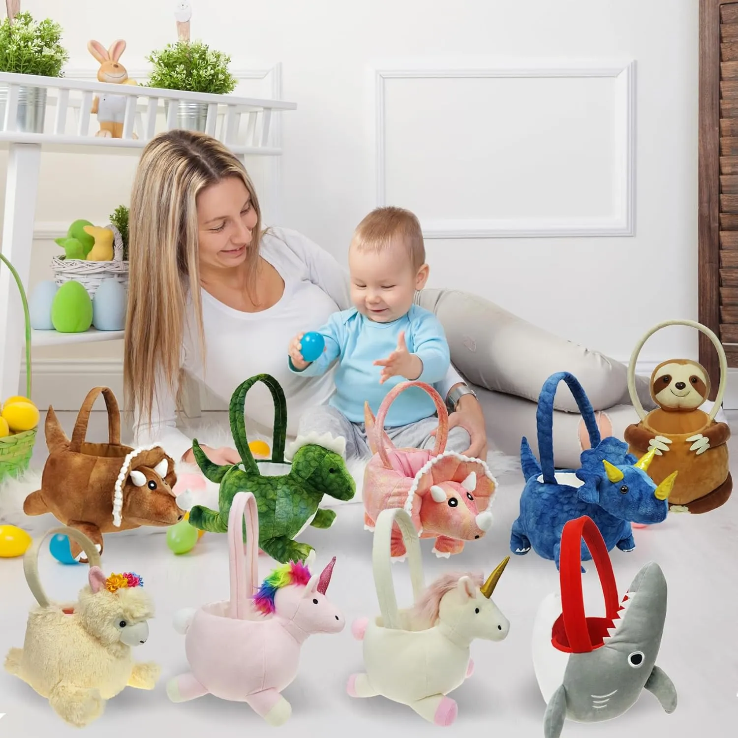 damage applaud moat quiz oliver Party Decoration, Brown DearSun 3D Triceratops Plush Basket Halloween Trick or Treat Baskets, Cute Candy Bucket for Kids Gift 