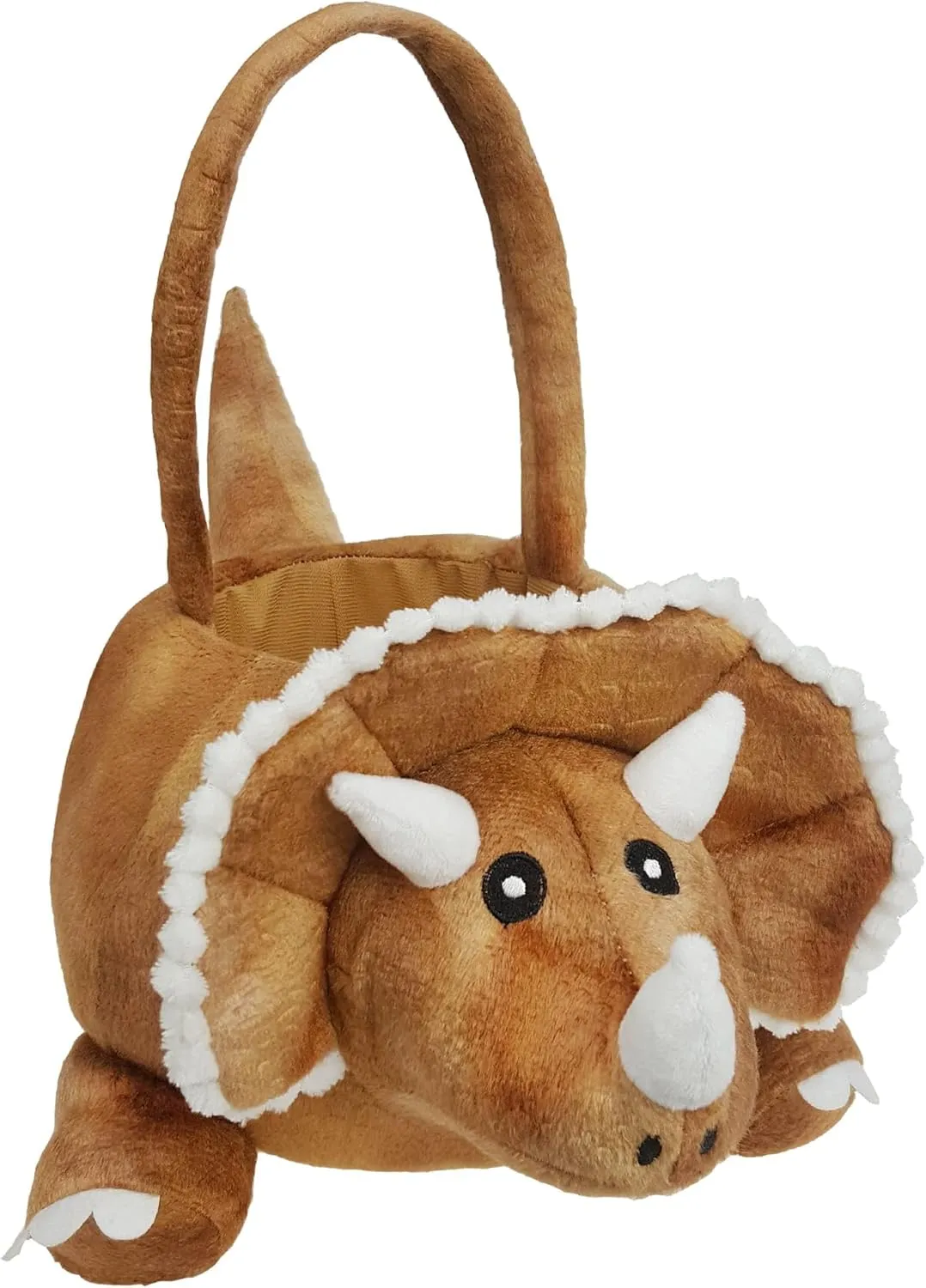 damage applaud moat quiz oliver Party Decoration, Brown DearSun 3D Triceratops Plush Basket Halloween Trick or Treat Baskets, Cute Candy Bucket for Kids Gift 