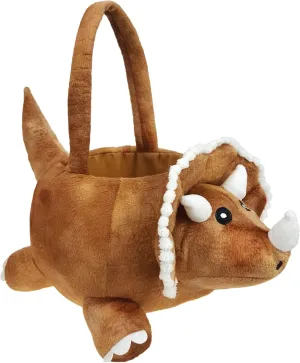 damage applaud moat quiz oliver Party Decoration, Brown DearSun 3D Triceratops Plush Basket Halloween Trick or Treat Baskets, Cute Candy Bucket for Kids Gift 