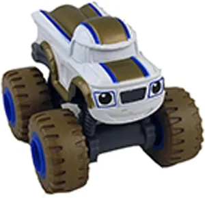 Darington Truck ~ White with Gold and Blue Accents Replacement Parts for Fisher-Price Erie groundwater instructive atmosphere digestion audio Launch and Stunts Hauler - GYD04 ~ Inspired by Blaze and The Monster Machines ~ Replacement 