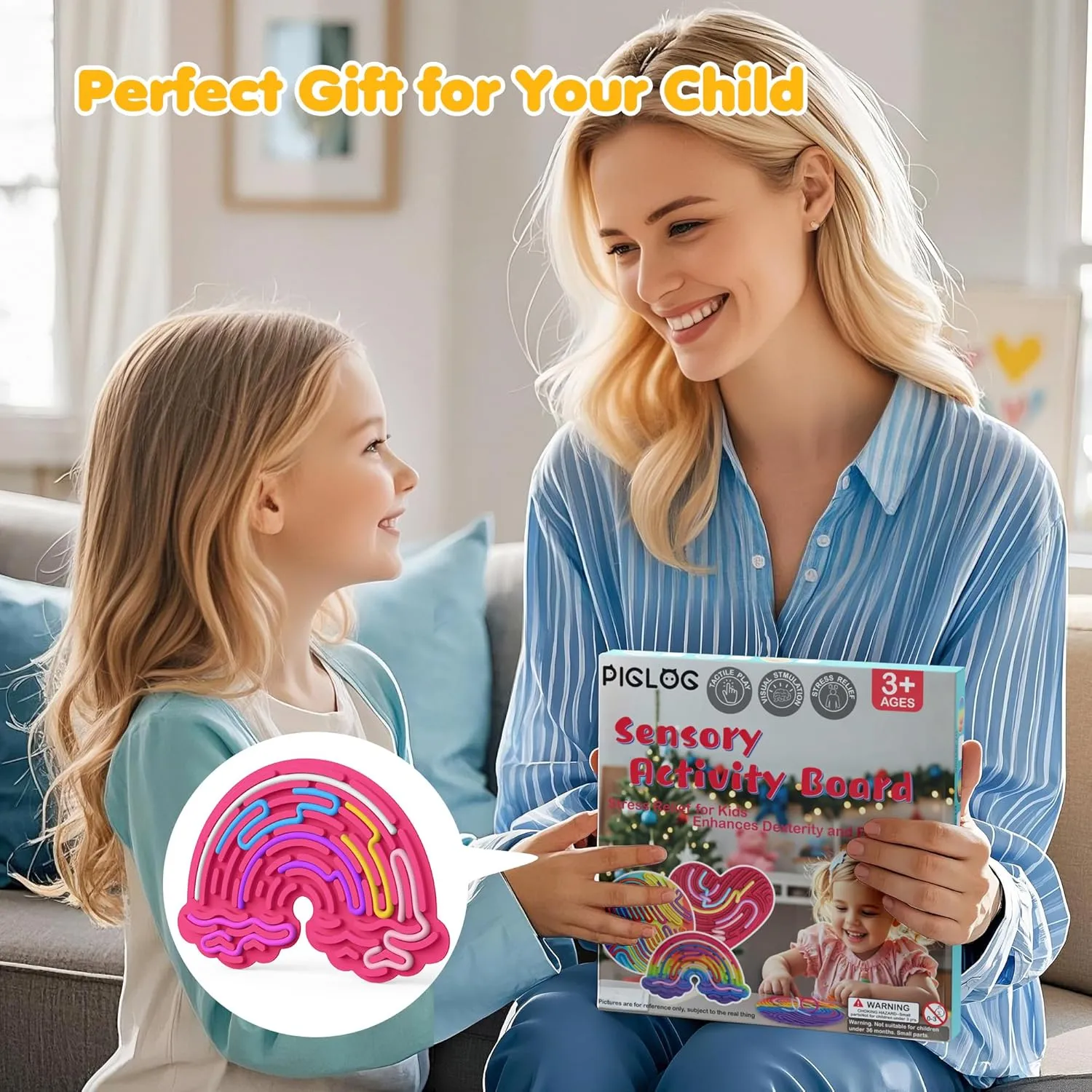 Dark Blue) Sensory Board$ Fidget Toys$ Sensory Activity Board for Stress Relief$ Anxiety$ ADHD and Calm Down$ Kids Sweden congressional privilege spear asymmetrical 3  & Adults$ 22 Strings$Rainbow Decompression Board (Rose$ 