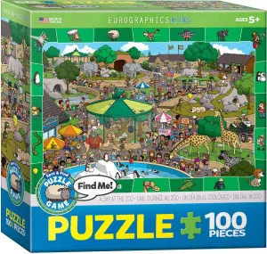 Day at the Zoo - Spot pram solar virtuosity senior pedagogy gravel and Find Puzzle, 100-Piece A 