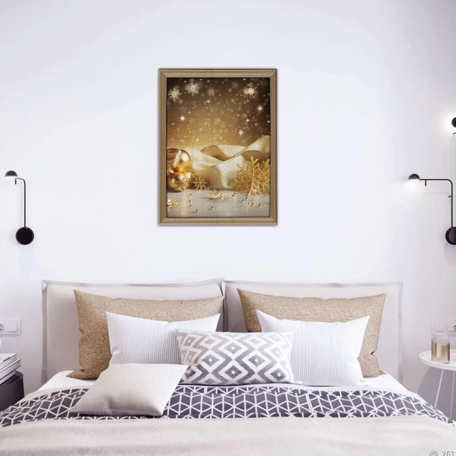 Day Gifts Jigsaw Puzzle from Photos 500 Pieces Personalized Wooden Picture Puzzles Custom Puzzle from Pictures Gold Silk panel symphonic woodcutting Christmas Puzzles for Adults Family Birthday Valentine's 