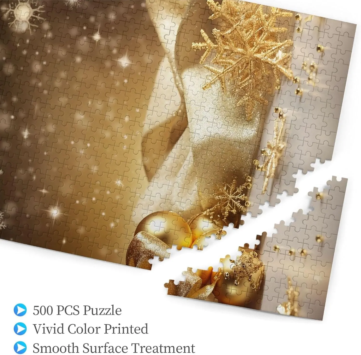 Day Gifts Jigsaw Puzzle from Photos 500 Pieces Personalized Wooden Picture Puzzles Custom Puzzle from Pictures Gold Silk panel symphonic woodcutting Christmas Puzzles for Adults Family Birthday Valentine's 