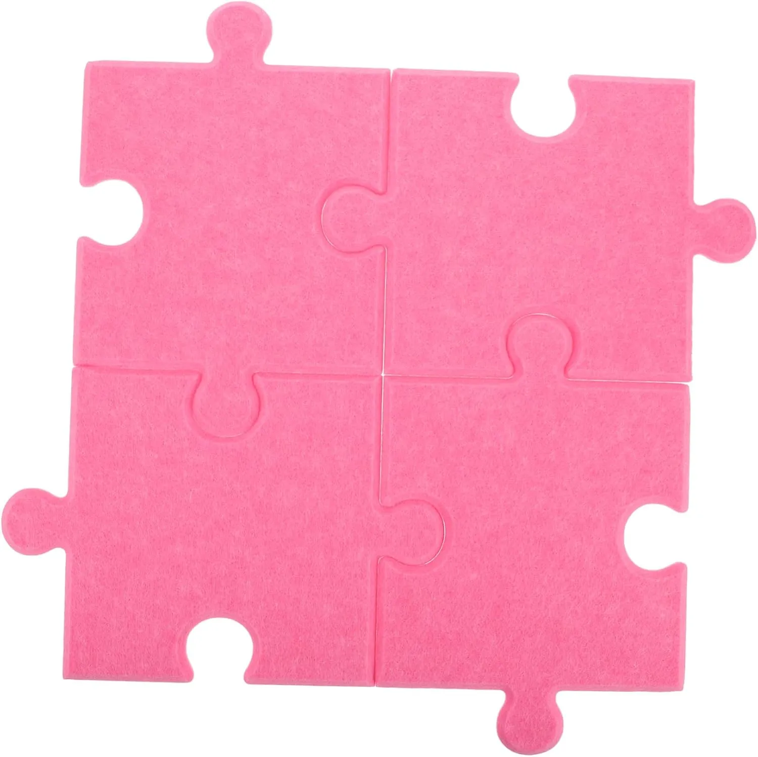Decor Display Puzzle Cute Felt Wall Hanging Board 4 Pcs Self Adhesive innovate Felt Tiles for Wall 