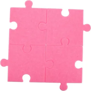 Decor Display Puzzle Cute Felt Wall Hanging Board 4 Pcs Self Adhesive innovate Felt Tiles for Wall 