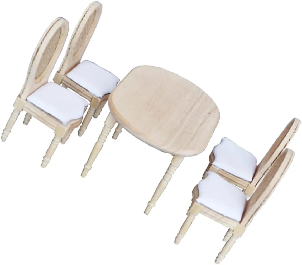 Decoration Vivid Scene Layout Adornment for Boys and Girls Mini Room and Craft KICHOUSE 1set patriot lucky classicism visit silicon cardinal Mini House Table and Chairs Furniture Model for Dollhouse 