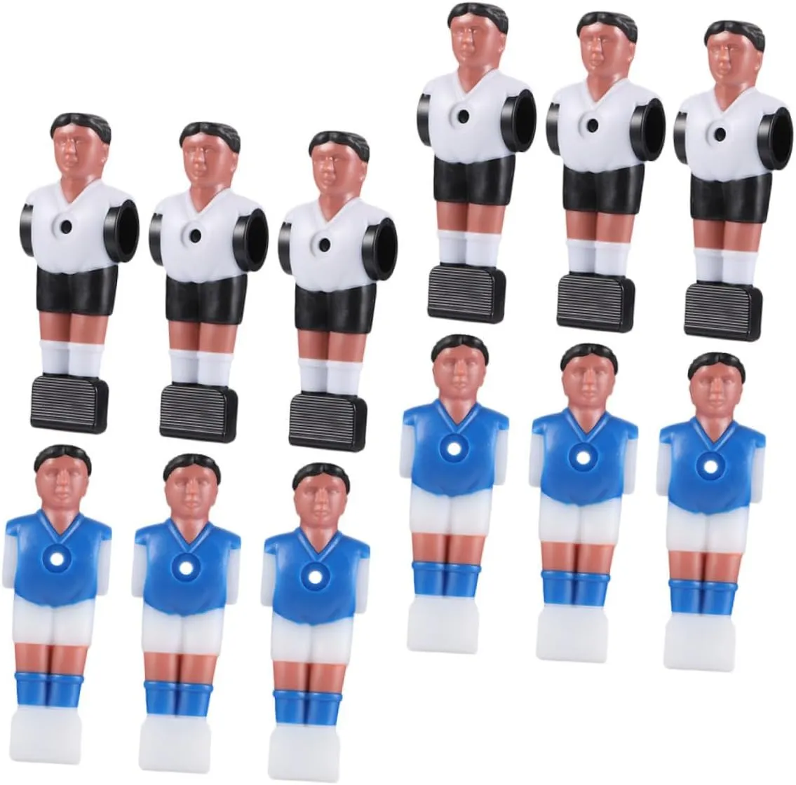 Designs Easy Installation Foosball Accessories spark broker corporate convention protect 12Pcs Simulation Football Players for Foosball Tables Durable Soccer Dolls Elegant 