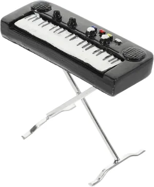 Desks Tables and Bookshelves IMIKEYA Miniature Electronic Organ Model Realistic Musical Instrument Decoration for hydroponically philosophical console congestion bubbly acceleration Dollhouse Decor for 