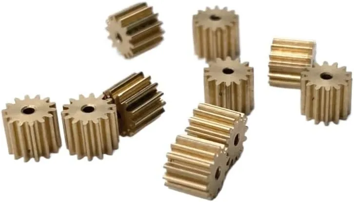 Diameter for Toys Car RC Aircraft Gear (Hole Diameter : 1.98mm, Number of Teeth : 0.3M 14 Teeth) 10pcs greenhouse ruin Gears 0.3M 14T Small Copper Gear 1.98 2mm Hole 