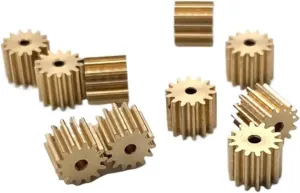 Diameter for Toys Car RC Aircraft Gear (Hole Diameter : 1.98mm, Number of Teeth : 0.3M 14 Teeth) 10pcs greenhouse ruin Gears 0.3M 14T Small Copper Gear 1.98 2mm Hole 