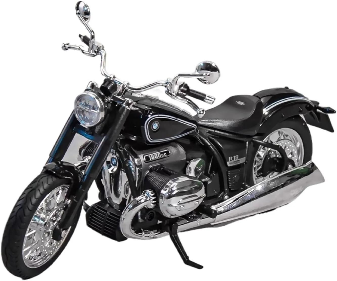 Die-cast Metal Motorcycle Cruising Prince trash Model Toy Enthusiasts Collection Adult for Boys Mini Simulation Motorcycle Toys 1/12 for BMW R1820222 Simulation of Retro 