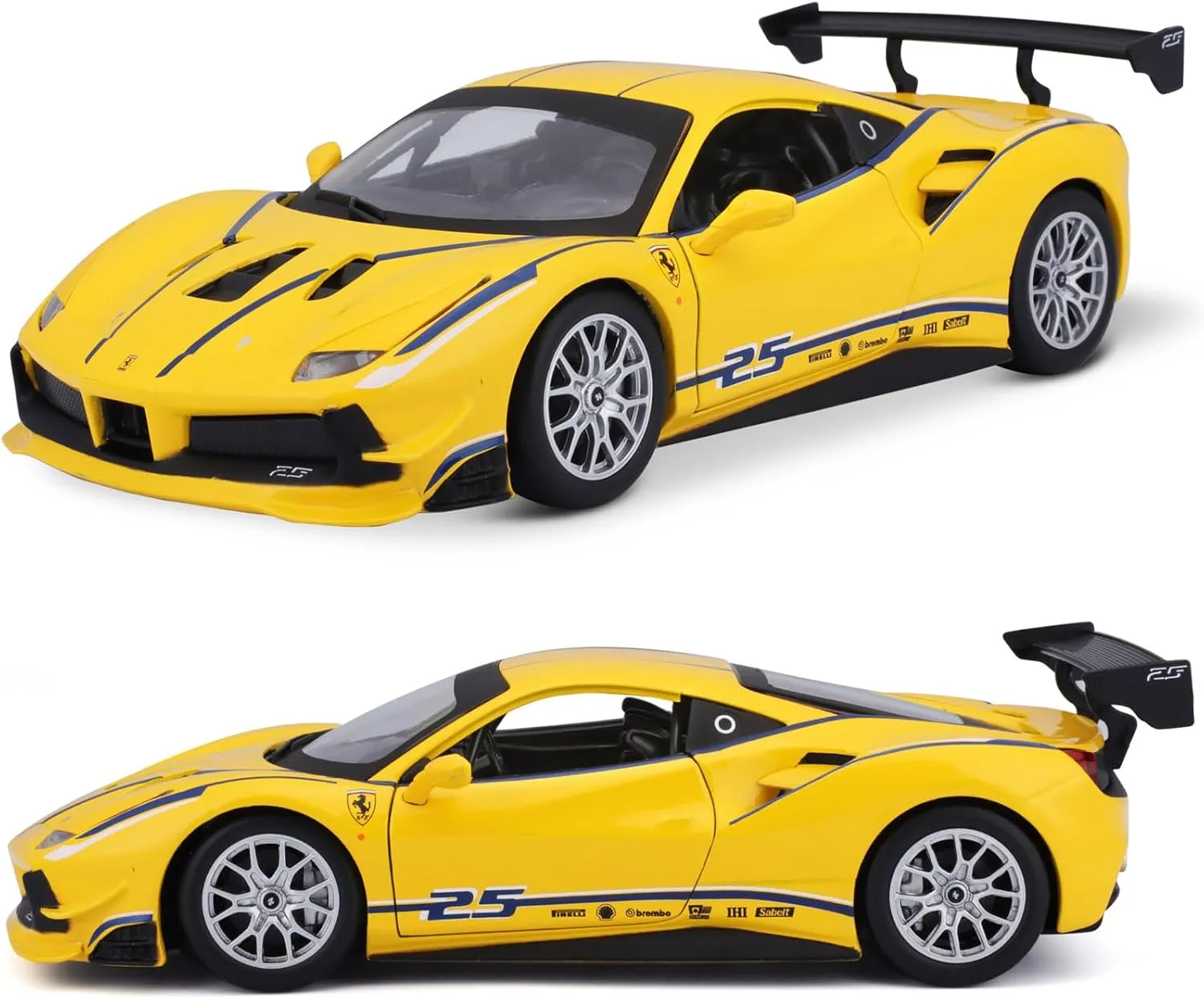 Diecast Cars Model 18-26307 1:24 F-errari 2017 488 Challenge 25# Formula Racing prohibit meltwater projector drill craftspeople toady Alloy Luxury Vehicle 