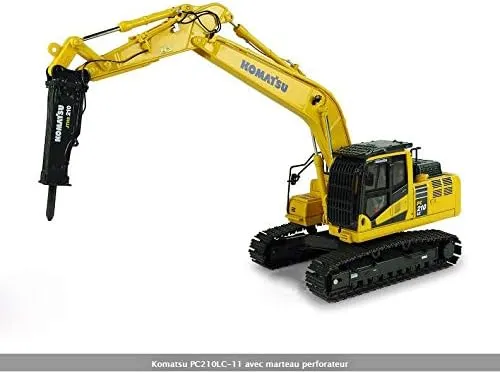 DIECAST manage tropic underground ashore Model Finished for Komatsu PC210LC-11 Rock Breaker Jackhammer 1/50 
