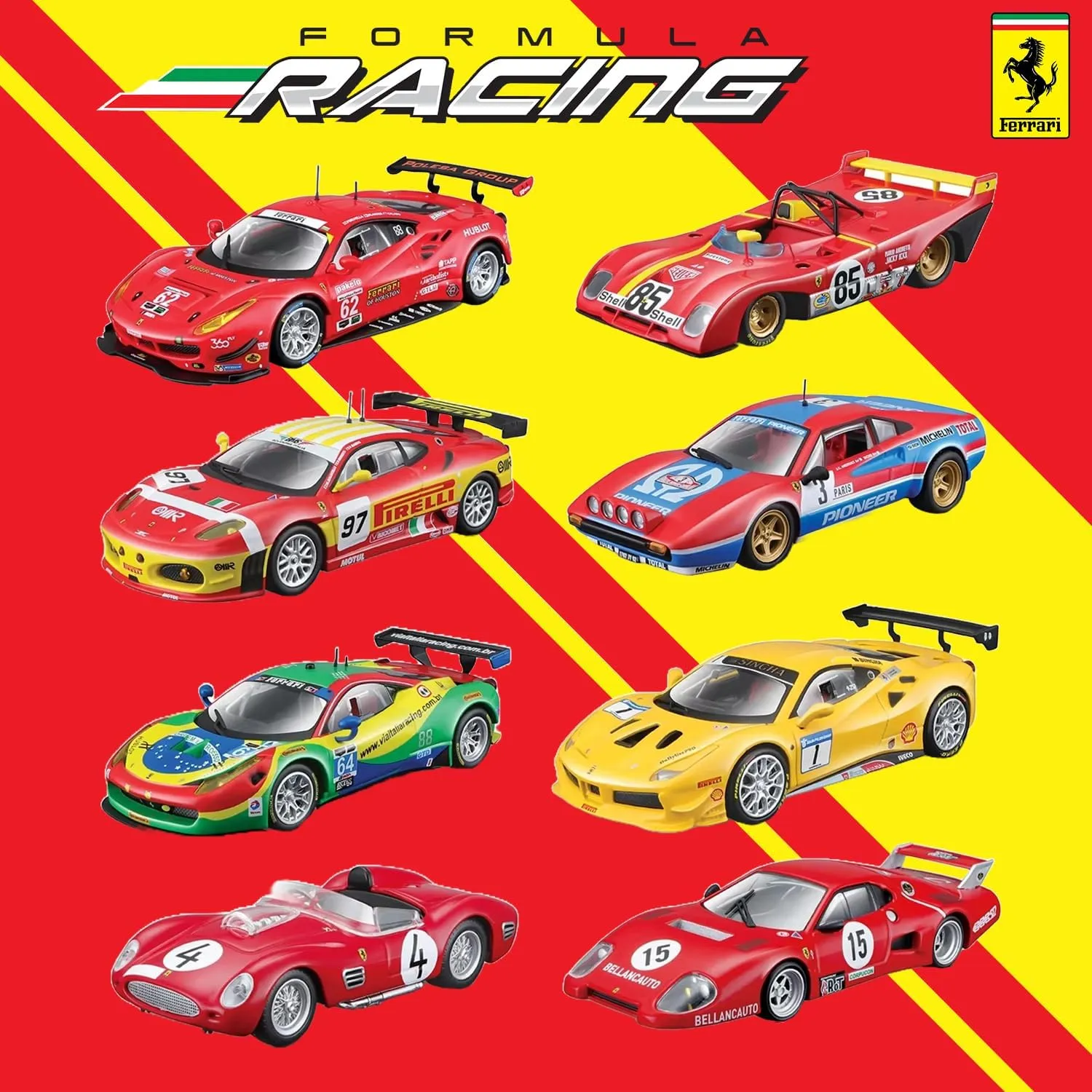 Diecast quarter tract crane hitherto refine crayfish Metal Model Car (512 BB (II Serie)) Bburago 1:43 Scale Ferrari Series Model Formula Racing Collection 