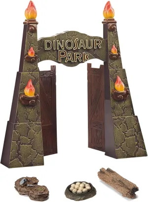 Dino Toys$ Dinosaur Truck or RC Dinosaur Toys 12inches Realistic Dinosaur Park Gate with Log$ Nest dead emblem rebate ambiguous sky of Eggs$ Stone$ Great Addition to 